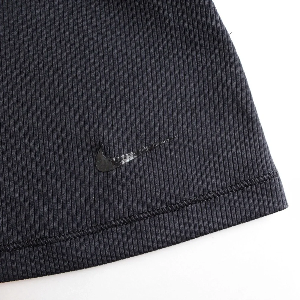 Nike Dri-Fit Slim Fit Black Ribbed Tank Top